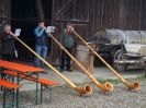 Alphornbläser zu Besuch beim Erntedankfest